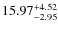 $\rm 15.97_{-2.95}^{+4.52}$