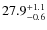 $\rm 27.9_{-0.6}^{+1.1}$
