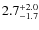 $\rm 2.7_{-1.7}^{+2.0}$