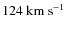 $124~\rm{km~s}^{-1}$