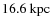 $16.6~\rm {kpc}$