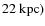 $22~\rm {kpc})$