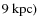 $9~\rm {kpc})$
