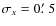 ${\sigma _{x}=0\hbox {$.\mkern -4mu^\prime $ }5}$