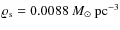 $\varrho_{\rm s}=0.0088~M_\odot~\rm {pc}^{-3}$