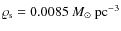 $\varrho_{\rm s}=0.0085~{M_\odot~\rm pc}^{-3}$