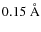$0.15~\rm {\AA}$