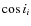 $\cos i_i$