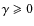 $\gamma\geqslant 0$