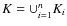 $K=\cup_{i=1}^{n}K_i$