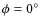 $\phi =0^{\circ }$