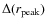 $\Delta(r_{\rm peak})$