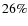 $26\%$