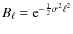 $B_{\ell} ={\rm e}^{-\frac{1}{2}\sigma^2\ell^2}$