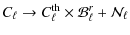 $\displaystyle C_{\ell} \rightarrow C_{\ell}^{\rm th} \times {\cal{B}}_{\ell}^{r} + \cal{N}_{\ell}$