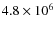 $4.8\times10^6$