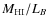 $M_{\rm HI}/L_B$