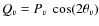 $Q_{v} = P_{v}~\cos(2\theta_{v})$