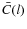 $\bar C(l)$