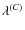 $\lambda^{(C)}$