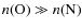 $n({\rm O}) \gg n({\rm N})$