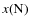 $x({\rm N})$