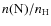 $n(\rm {N})/\nh$