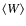 $\aver{W}$