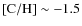 $\rm [C/H]\sim -1.5$