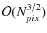 $\mathcal{O}(N_{pix}^{3/2})$