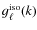 $g^{\rm iso}_{\ell}(k)$
