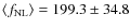 $\langle f_{{{\rm NL}}} \rangle = 199.3 \pm 34.8$