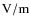 $\rm {V/m}$