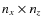 $n_x \times n_z$