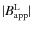 $\vert B_{\rm app}^{\rm L}\vert$