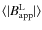 $\langle \vert B^{\rm L}_{\rm app}\vert\rangle$