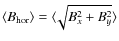 $\langle B_{\rm hor}\rangle=\langle\!\sqrt{B_{x}^{2} +
B_{y}^{2}}\rangle$