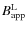 $B^{\rm L}_{\rm app}$