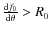 $\frac{{\rm d} f_0}{{\rm d} \theta}>R_0$