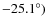 $-25.1^{\circ})$