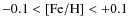 $-0.1 <\rm [Fe/H] <+0.1$