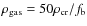 $\rho _{\rm gas}=50 \rho _{\rm cr}/f_{\rm b}$