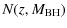 $\displaystyle N(z,M_{{\rm BH}})$