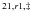 $^{21,r1,\ddag }$