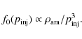 \begin{displaymath}%
f_0(p_{{\rm inj}})
\propto \rho_{\rm am} /p_{{\rm inj}}^3.
\end{displaymath}