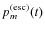 $p_m^{\rm (esc)}(t)$