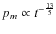 $p_m \propto t^{-\frac{13}{5}}$