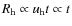 $R_{\rm h} \propto u_{\rm h} t\propto t$