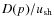 $D(p)/u_{\rm sh}$