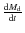 $\frac{{\rm d}M_{\rm d}}{{\rm d}t}$